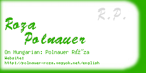 roza polnauer business card